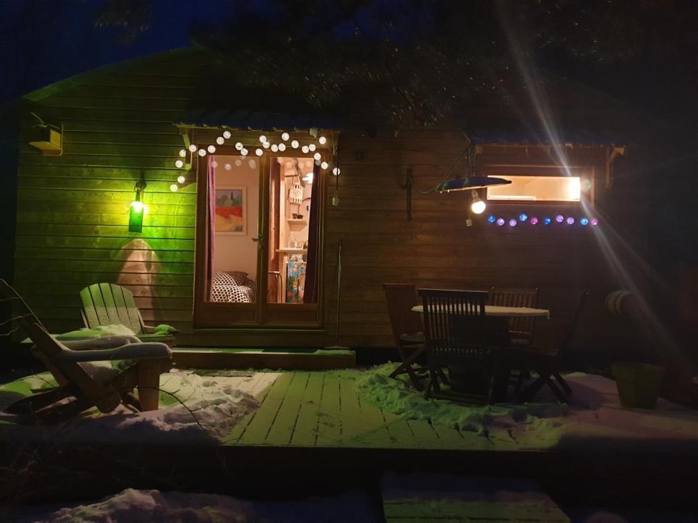 Chalet Grenouille Domaine De La Mamounette Champclause ภายนอก รูปภาพ